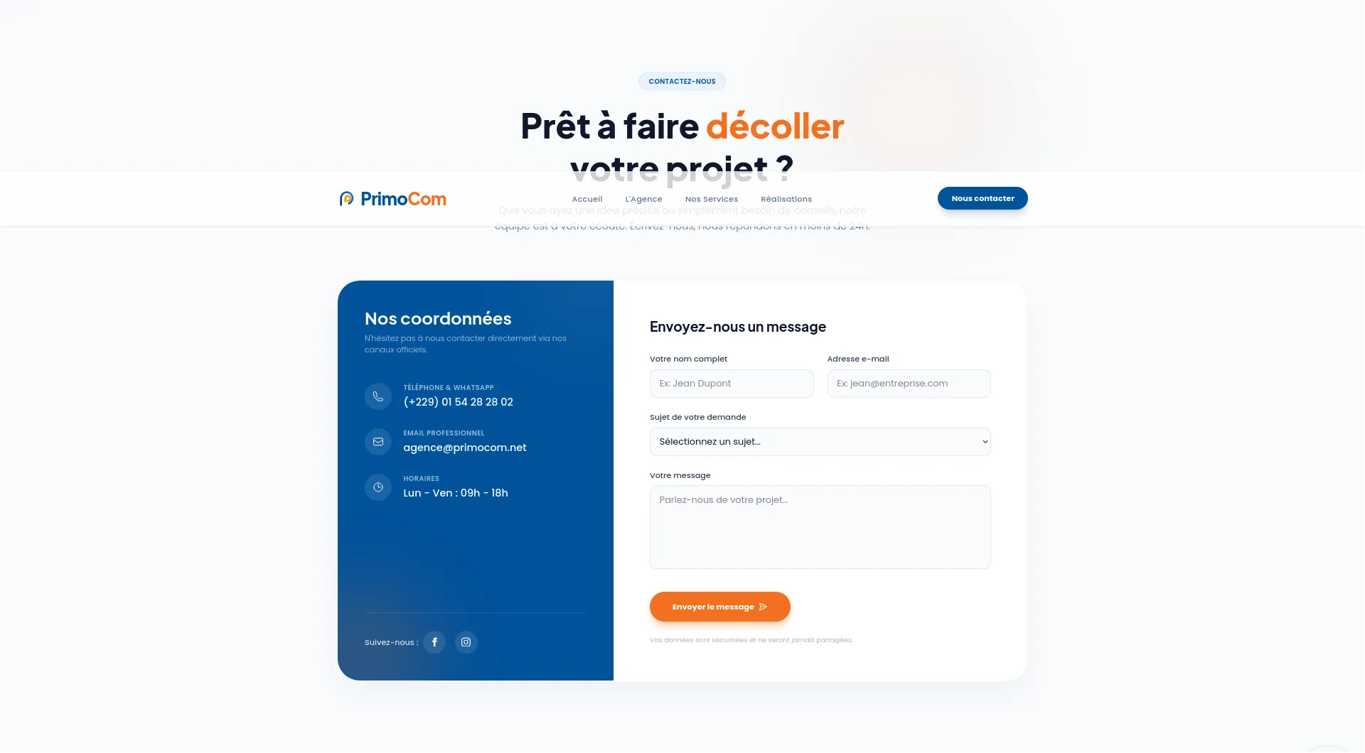 Réalisation La Vitrine de l'Agence