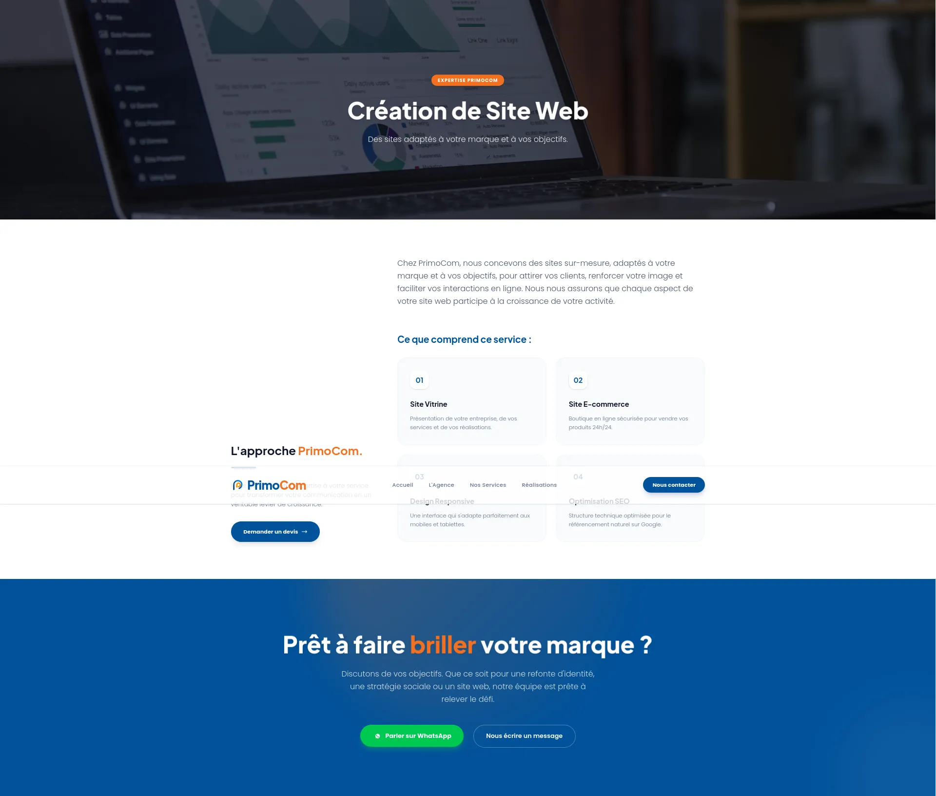 Réalisation La Vitrine de l'Agence